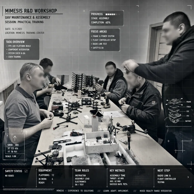 FPV drone assembly workshop