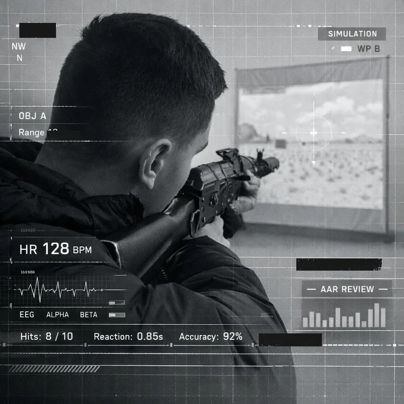 Individual training on shooting simulator